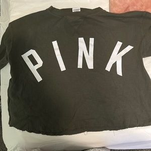 PINK green crop top